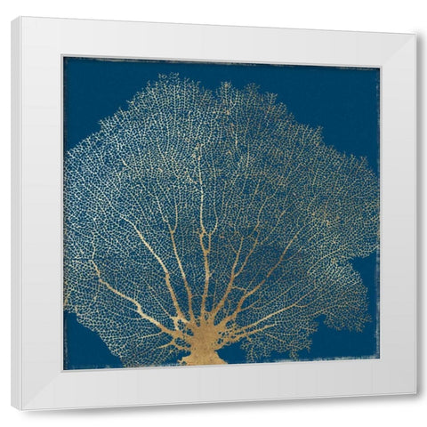 Gold Coral II White Modern Wood Framed Art Print by Wilson, Aimee