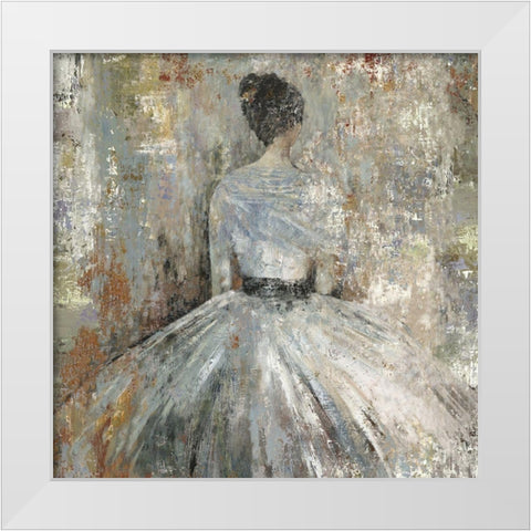 In Waiting White Modern Wood Framed Art Print by Wilson, Aimee