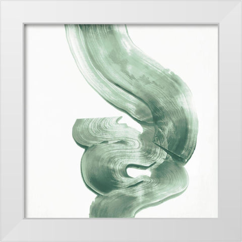 Outside II Mint Version White Modern Wood Framed Art Print by Wilson, Aimee