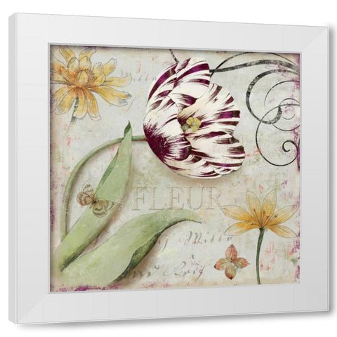 Tulipa I White Modern Wood Framed Art Print by Wilson, Aimee