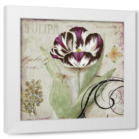 Tulipa II White Modern Wood Framed Art Print by Wilson, Aimee