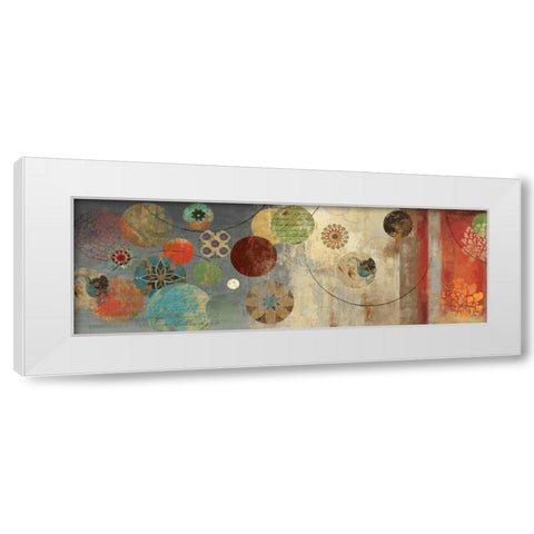 Mosaic Circles I White Modern Wood Framed Art Print by Wilson, Aimee