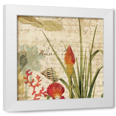 Palms II - Mini White Modern Wood Framed Art Print by Wilson, Aimee