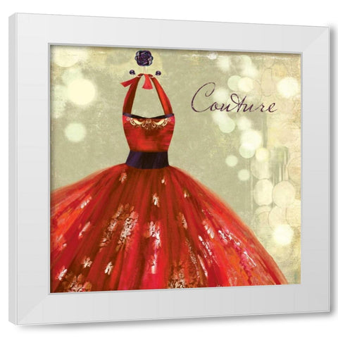 Couture - Mini White Modern Wood Framed Art Print by Wilson, Aimee