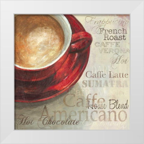 Latte - Mini White Modern Wood Framed Art Print by Wilson, Aimee