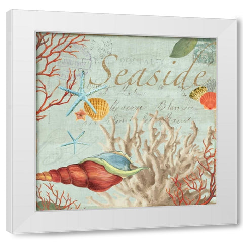 Seaside - Mini White Modern Wood Framed Art Print by Wilson, Aimee