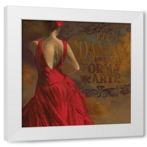 La Dance I White Modern Wood Framed Art Print by Wilson, Aimee