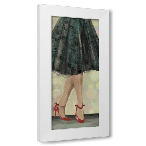 Lets Dance I White Modern Wood Framed Art Print by Wilson, Aimee