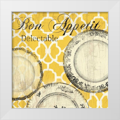 Bon Appetite - Mini White Modern Wood Framed Art Print by Wilson, Aimee