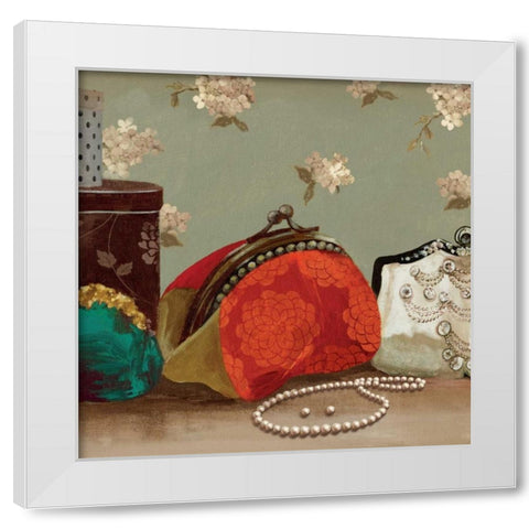 My Red Purse - Mini White Modern Wood Framed Art Print by Wilson, Aimee