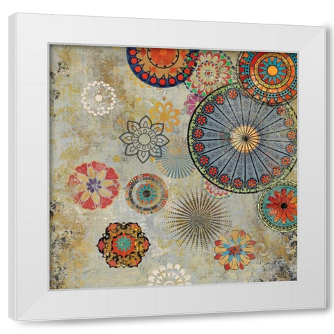 Caravan II White Modern Wood Framed Art Print by Wilson, Aimee