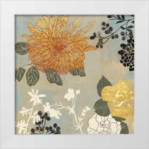 Grace Flowers I White Modern Wood Framed Art Print by Wilson, Aimee