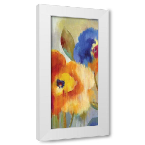 Jardin Ikat II - Mini White Modern Wood Framed Art Print by Wilson, Aimee