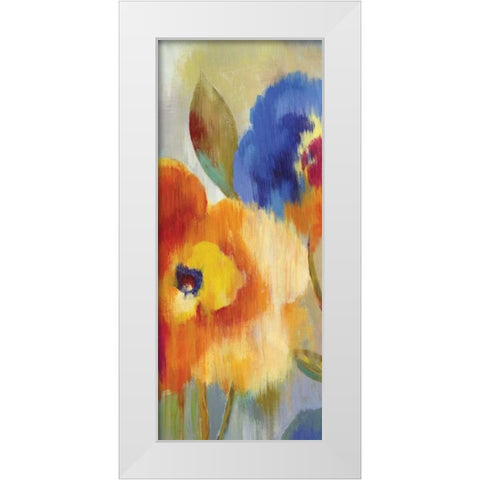 Jardin Ikat II - Mini White Modern Wood Framed Art Print by Wilson, Aimee