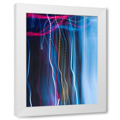 Stems II White Modern Wood Framed Art Print by Cooke, William