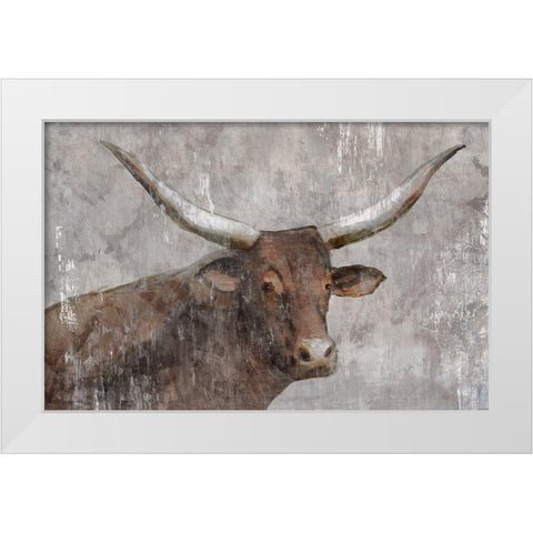 A No Bull White Modern Wood Framed Art Print by Cooke, William