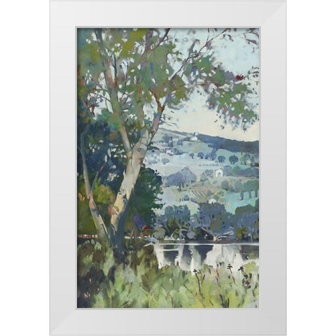 Lemon Landscape I White Modern Wood Framed Art Print by Wilde, Susan