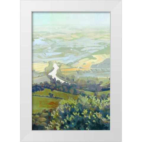 Lemon Landscape II White Modern Wood Framed Art Print by Wilde, Susan