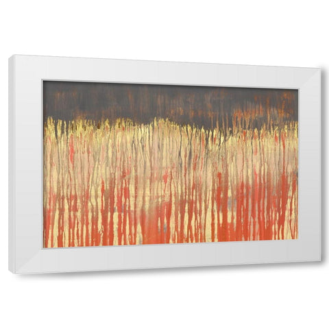 Pink Landscape II White Modern Wood Framed Art Print by Wilde, Susan