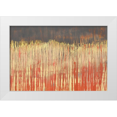Pink Landscape II White Modern Wood Framed Art Print by Wilde, Susan