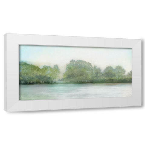 Lakeshore White Modern Wood Framed Art Print by Wilde, Susan