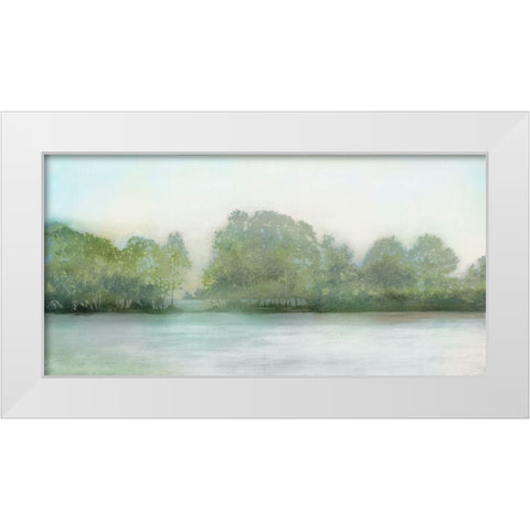 Lakeshore White Modern Wood Framed Art Print by Wilde, Susan