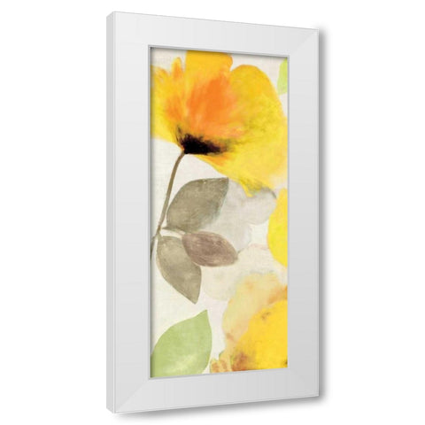 Happy Florals I - Mini White Modern Wood Framed Art Print by Wilson, Aimee