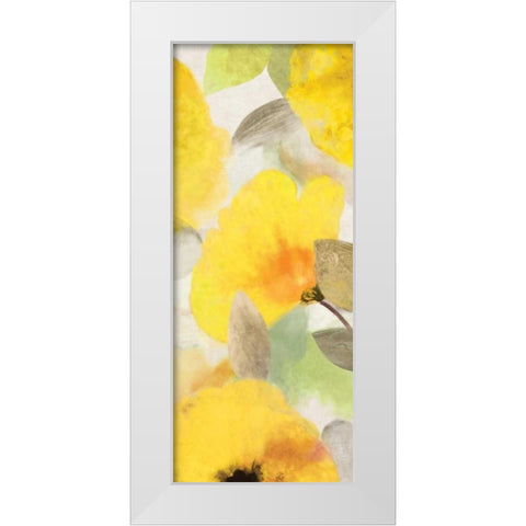 Happy Florals II - Mini White Modern Wood Framed Art Print by Wilson, Aimee