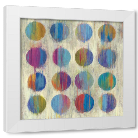 Ikat Dots II White Modern Wood Framed Art Print by Wilson, Aimee