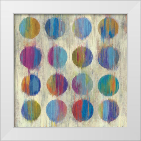 Ikat Dots II White Modern Wood Framed Art Print by Wilson, Aimee