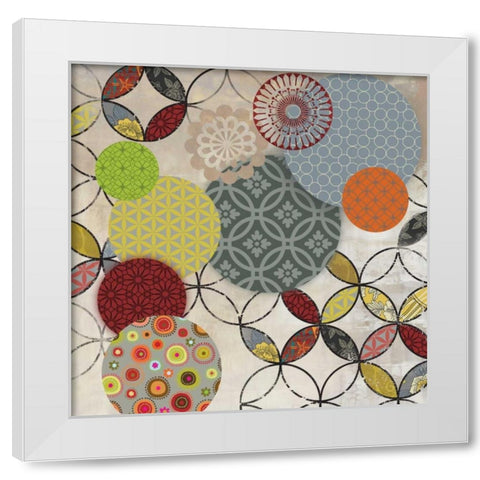 Give and Take II White Modern Wood Framed Art Print by Wilson, Aimee