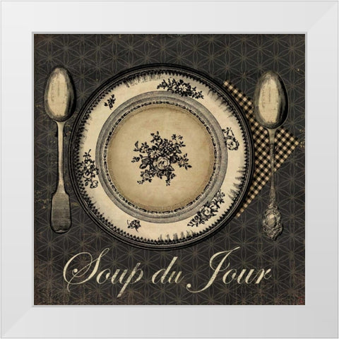 Soup du Jour - mini White Modern Wood Framed Art Print by Wilson, Aimee