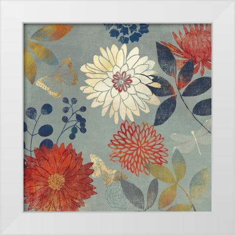 Botanical Garden II White Modern Wood Framed Art Print by Wilson, Aimee