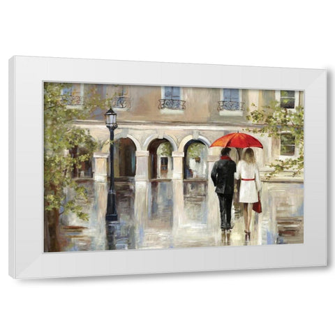 Rendezvous White Modern Wood Framed Art Print by Wilson, Aimee