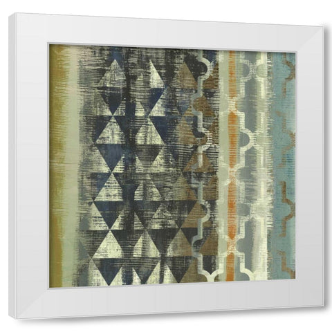 Tribal Moderne II - Mini White Modern Wood Framed Art Print by Wilson, Aimee