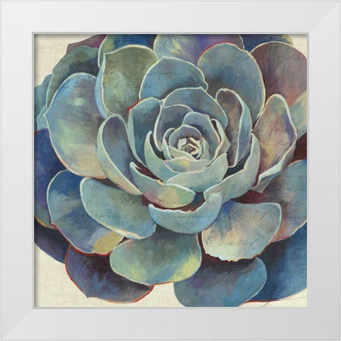 Succulence I - Mini White Modern Wood Framed Art Print by Wilson, Aimee