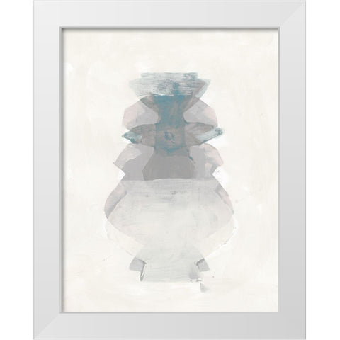 Amphora I White Modern Wood Framed Art Print by Cartissi