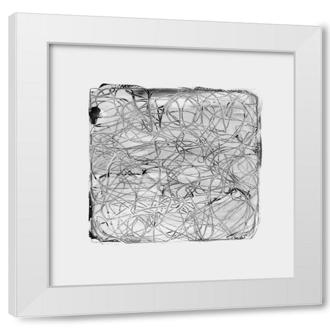 White Scrub II White Modern Wood Framed Art Print by Cartissi