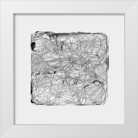White Scrub II White Modern Wood Framed Art Print by Cartissi