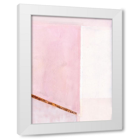 In Neutral III White Modern Wood Framed Art Print by Cartissi