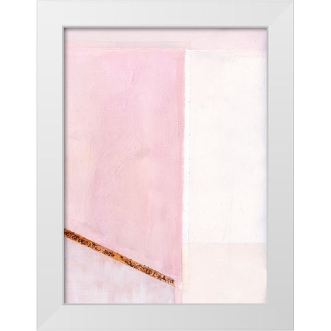In Neutral III White Modern Wood Framed Art Print by Cartissi