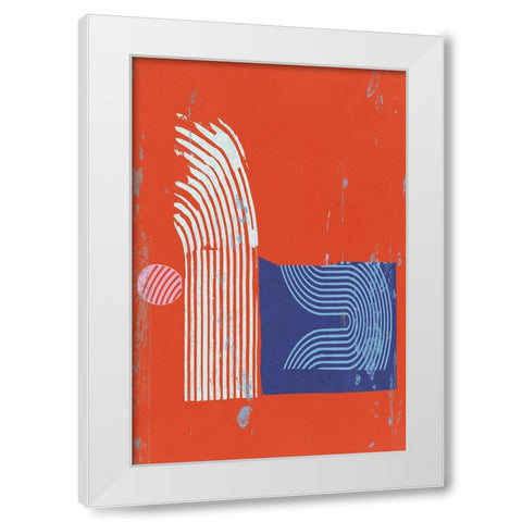 On the Wave III White Modern Wood Framed Art Print by Cartissi