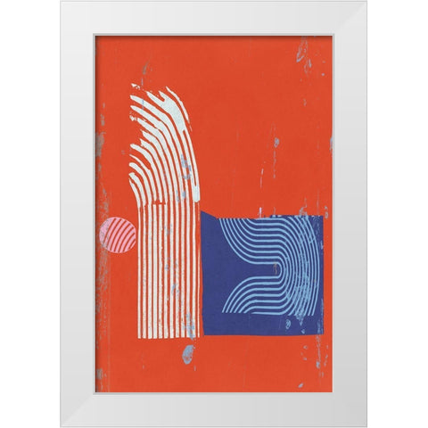 On the Wave III White Modern Wood Framed Art Print by Cartissi