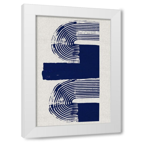 Cubic Curve II White Modern Wood Framed Art Print by Cartissi