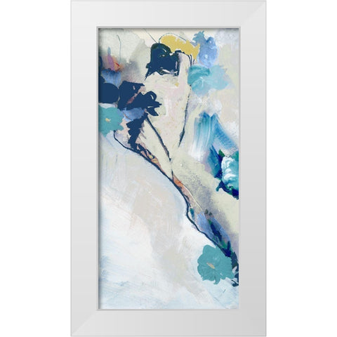 Japanese Blossom I White Modern Wood Framed Art Print by Cartissi