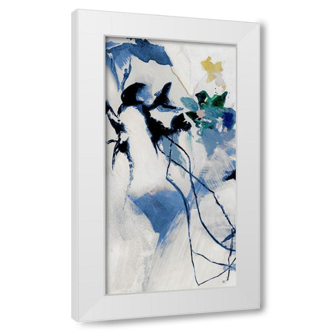 Japanese Blossom II White Modern Wood Framed Art Print by Cartissi