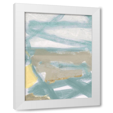 Pale Light III White Modern Wood Framed Art Print by Cartissi
