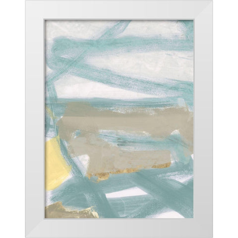 Pale Light III White Modern Wood Framed Art Print by Cartissi