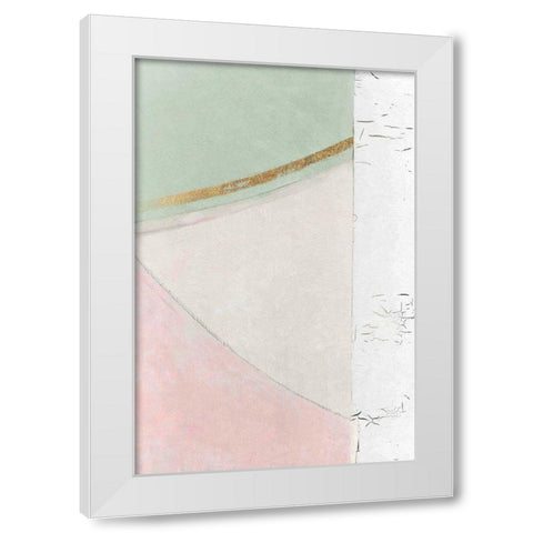 Abstract Elegance I White Modern Wood Framed Art Print by Cartissi