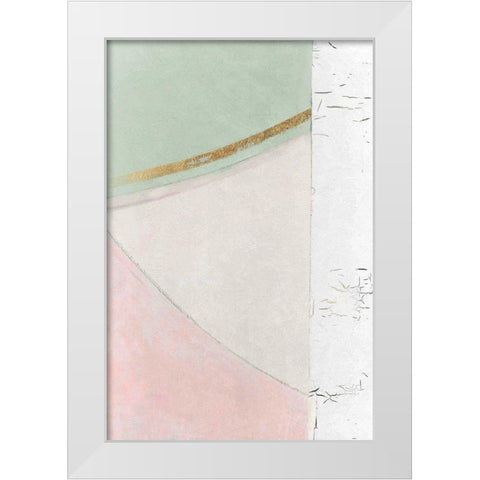 Abstract Elegance I White Modern Wood Framed Art Print by Cartissi